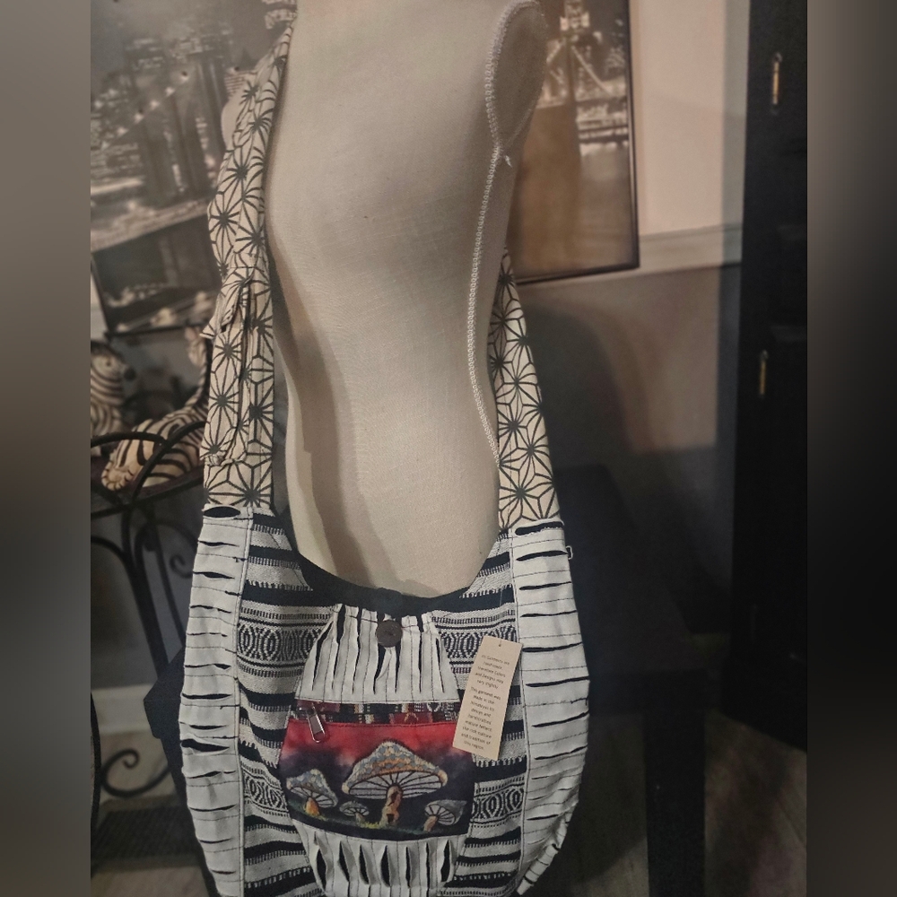 Boho Mushroom Bag Nwt